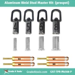 Grade Tool Aluminum Dent Puller Weld Stud Master Kit - M4, M5, M6, M8. Fixed Price $565.00.