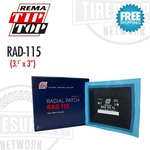 Rema Tip Top RAD-115 Radial Tire Repair Patch 1/2" 3/4" Box Of 20. Fixed Price $88.88.