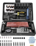 Tire Repair Kit, 102 Pcs Heavy Duty Plug For Car, Universal Black. Fixed Price $42.99.