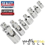Sealey Joint Socket Universal Adaptor Set Premier 7PC 1/4" 3/8" 1/2" Drive. Fixed Price $41.48.