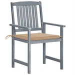 Outdoor Patio Chairs With Cushions - Solid Acacia Wood, Rustic Style Vidaxl. Fixed Price $360.99.