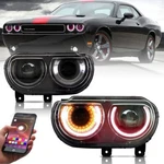 Rgb Vland Projector Led Headlights For 2008-2014 Dodge Challenger W/sequential. Fixed Price $373.99.