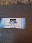 Otc 7146 Variable Venturi Carburetor Service Set. Fixed Price $65.37.