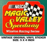 Magic Valley Speedway Winston Racing - Vintage Original Vinyl Decal Sticker. Fixed Price $9.50.