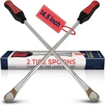 2 Pack 14.5" Tire Spoons Changing Lever Iron Bar Set Repair Tool. Fixed Price $18.99.