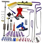 90PCS/SET Car Body Dent Repair Kit, Slide Puller Tabs Hook Rods Tool Hammer. Fixed Price $163.25.