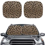 Renewold Leopard Print Windshield Sun Shade, 2-PIECE Front Window. Fixed Price $29.07.