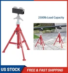Garvee Roller Pipe Stand Jack 28"- 52" Adjustable 45# Steel Foldable 2500 Lbs. Fixed Price $72.80.
