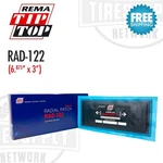 Rema Tip Top RAD-122 Radial Tire Repair Patch 6 7/8" 3" Box Of 10. Fixed Price $120.99.