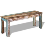 Vidaxl Wooden Bench, Reclaimed Wood, 43.3"X13.8"X17.7" Multicolor. Fixed Price $232.99.