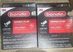 2 Boxes! Bondo Original Auto Body Filler. Fixed Price $11.88.