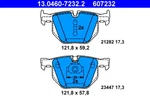 Ate 13.0460-7232.2 Brake Pad Set, Disc For Bmw. Fixed Price $104.16.
