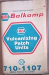1966-70'S Napa Balkamp Nos Vulcanizing Patch Units #710-1107 Container Of 50. Fixed Price $65.00.