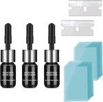 3 Pcs Windshield Crack Repair Kit, Automotive Glass Nano Fluid Solution,. Fixed Price $7.50.