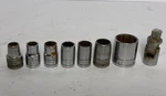 S-k Sk 9PC 1/2 Drive Sae Socket Lot Usa Vintage 6PT 12PT W/ Swivel. Fixed Price $28.99.