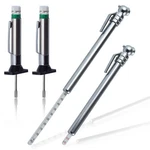 Leontool Color Coded Tire Tread Depth Gauge 32NDS With Pencil Silver. Fixed Price $14.84.