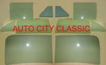 1952 1953 Hudson Long Wheel Base 4DR Sedan Green Glass Windshield Vent Door Qtr. Fixed Price $534.00.