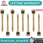 50X TR573 Brass Truck Tire Valve Stem Wheels 22.5/24.5 For Rim .625",L:4.527". Fixed Price $72.99.