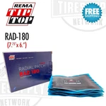 Rema Tip Top RAD-180 Radial Tire Repair Patch 7 3/4" 6" Box Of 5. Fixed Price $139.77.