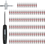 Sunsoul 102PCS Tire Valve Core Kit Include Torque Tool And 4-WAY V.... Fixed Price $23.10.