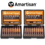 Amartisan 20-PC Hex Head Drill Set Metric & Sae S2 Steel Allen *new*. Fixed Price $14.90.