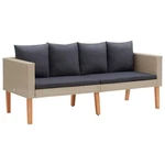 Patio Sofa Couch Outdoor Deck Wicker Furniture With Cushions Pe Rattan Vidaxl. Fixed Price $154.99.