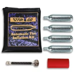 Stop & Go 1090 Tire Inflation Kit With CO2, Hose, Sleeve Storage Bag For Flats. Fixed Price $24.96.