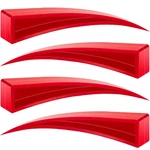 Autodeco Pieces Car Window Curved Dent Repair Kit Guard 4PCS, Red. Fixed Price $19.99.