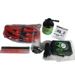 Slime Emergency Roadside Kit 50154 W/tire Sealant, Inflator, Booster Cables Glow. Fixed Price $25.60.