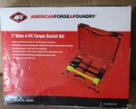 Aff 40400 1" Drive 4-PIECE Torque Socket Set. Fixed Price $249.00.