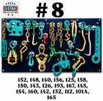 SET#8 -19 Pc Auto Body Frame Machine Pulling Clamp Heavy Duty Mo Style. Fixed Price $319.99.