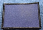 Nos 70S Original Vintage Blank Rectangle 3.5" Patch - Black Blue Sew On. Fixed Price $5.99.
