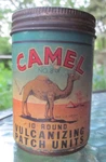 Vintage Camel 8-X Vulcanizing Patch Units Tire Repair Kit Tin. Fixed Price $39.95.